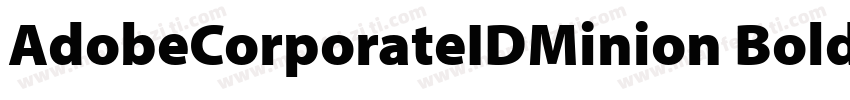 AdobeCorporateIDMinion Bold字体转换